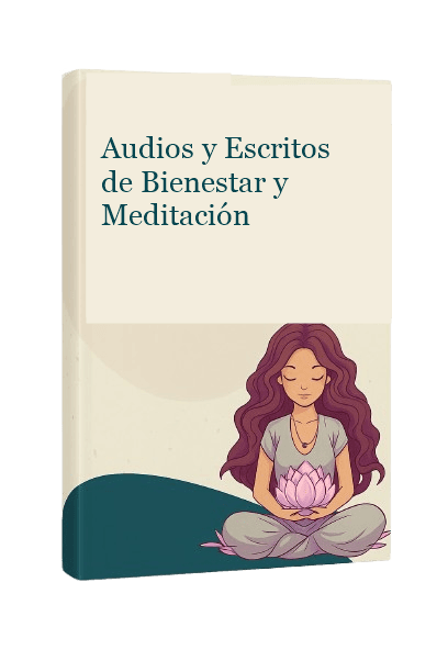 Audios y escritos de bienestar y meditación como producto adicional opcional